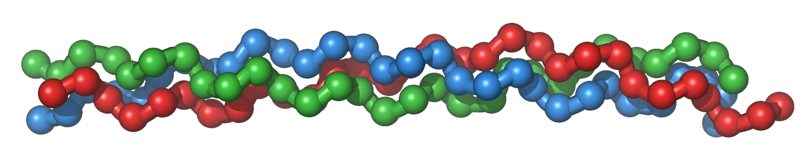 Kollagenmolekuel - Triplehelix